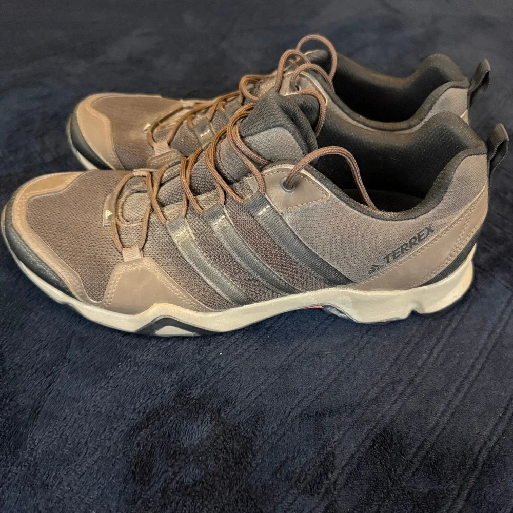 Adidas Terrex AX2R Mens Hiking Shoes Brown Black Trail Sneakers CM7726 Size 10.5 - Picture 3 of 6